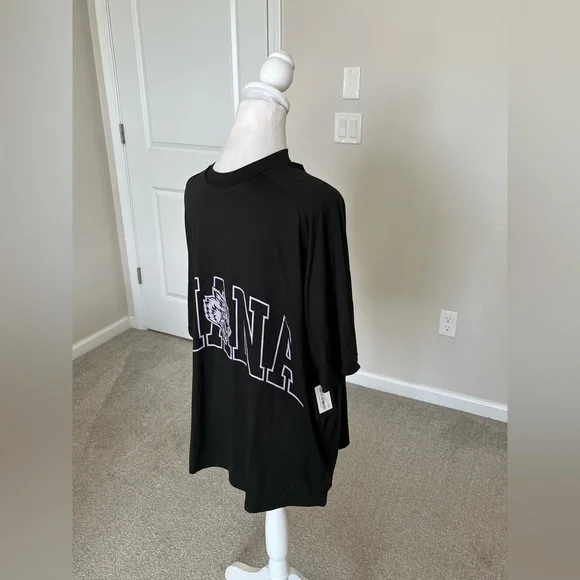 NWT Darc Sport Ohana Forever Oversized Dry Wolf Raglan TShirt Size Large Black - Picture 4 of 10